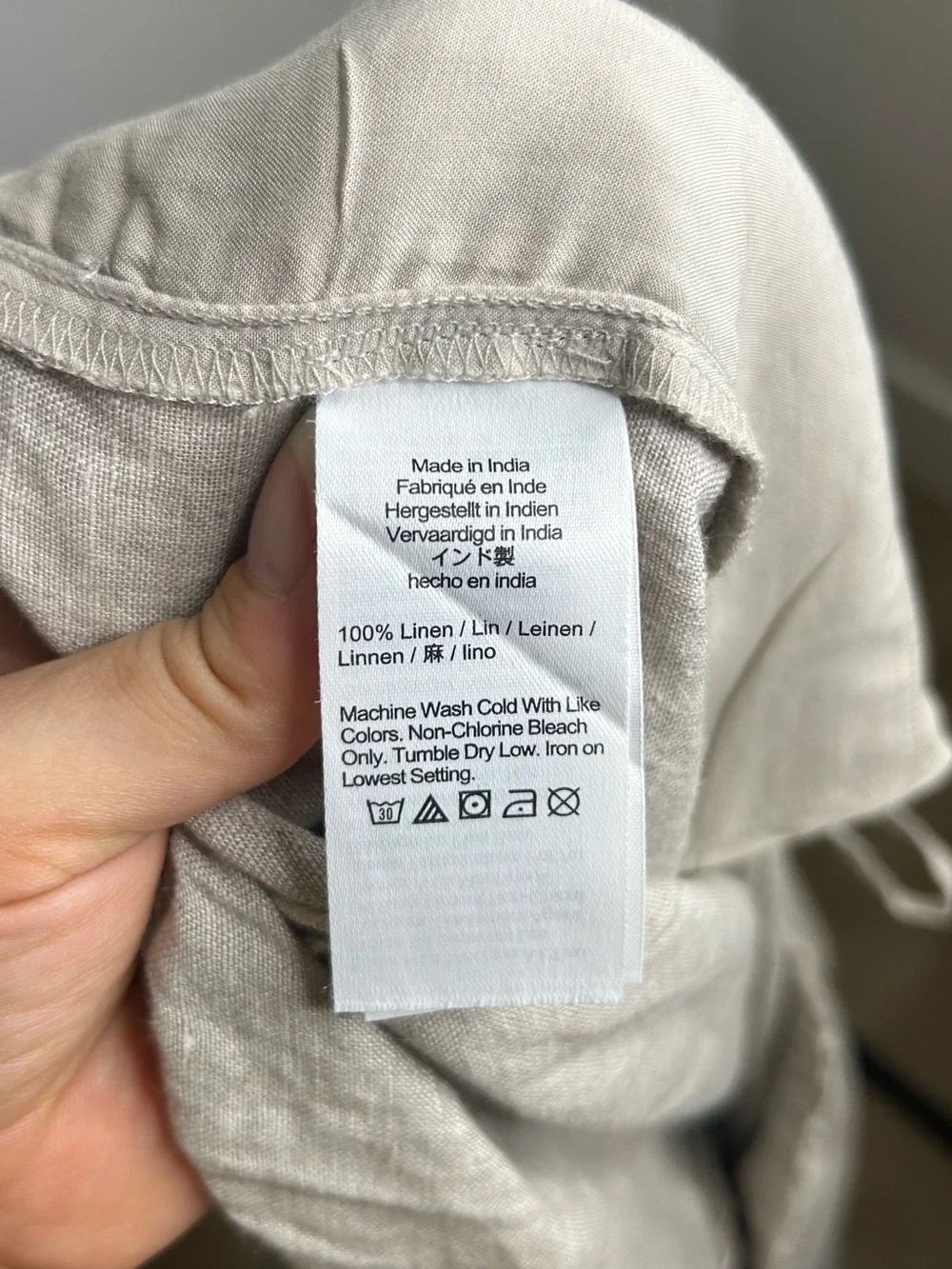 NWT J. Crew 100% Linen Soleil Drawstring Straight Leg Pant in Flax